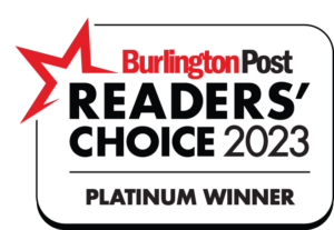 Burlington Post Readers' Choice 2023 Platinum Winner