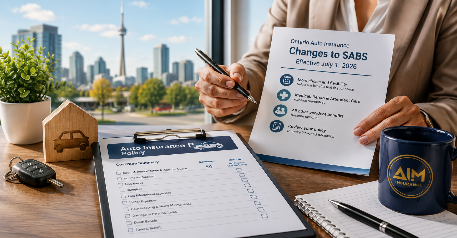 Ontario auto insurance changes 2026 policy review for accident benefits coverage