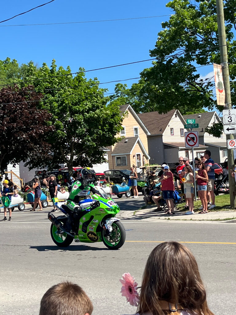 Motorcycle riders leaving Thunder Bay Harley-Davidson during the Thunder Bay Ruff Ride 2026 charity ride